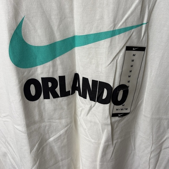 Nike Women's White and Teal Orlando Tee - Picture 2 of 4